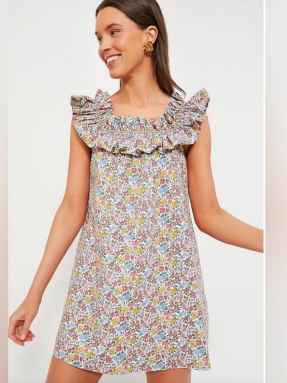 Tuckernuck Hyacinth House Floral María Mini Dress size S 100% Cotton NWT